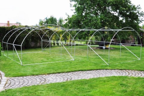 TUNEL FOLIOWY 250 cm x 400 cm (10 m2) biała Home & Garden TUNEL FOLIOWY 250 cm x 400 cm (10 m2) biała Home & Garden