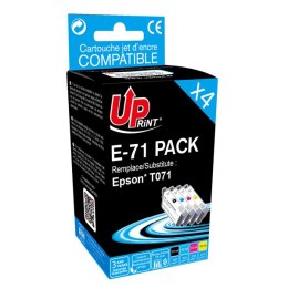 UPrint kompatybilny ink / tusz z C13T071, 1xblack/1xcyan/1xmagenta/1xyellow, 1x12 a 3x10ml, E-71 PACK, dla Epson D78, DX4000, DX