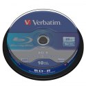 Verbatim BD-R, Single Layer 25GB, cake box, 43742, 6x, 10-pack, do archiwizacji danych