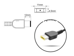 Ładowarka / zasilacz mitsu 20v 6.75a (prostokątny 11.0x4.5 pin - Yoga) - lenovo