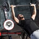 Chromowany gryf do hantli Physionics 165 cm + gwiaździste Physionics