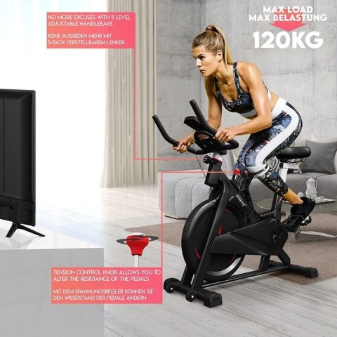 Physionics Speed bike, trenażer domowy, maks. 120 kg Physionics Physionics Speed bike, trenażer domowy, maks. 120 kg Physionics