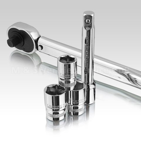 Klucz dynamometryczny z grzechotką 1/2" + nasadki 17 19 21mm Bituxx Klucz dynamometryczny z grzechotką 1/2" + nasadki 17 19 21mm Bituxx