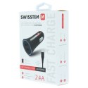 Ładowarka samochodowa SWISSTEN 12W, 2-portowy, USB-A, kabel Lighting MFi