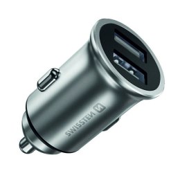 Ładowarka samochodowa SWISSTEN 24W, 2-portowy, USB-A