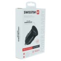 Ładowarka samochodowa SWISSTEN 30W, 2-portowy, USB-C, USB-A