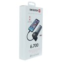 SWISSTEN, 2in1 Apple watch MFI power bank, Li-Pol, 5V, 6700mAh, szary