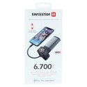 SWISSTEN, 2in1 Apple watch MFI power bank, Li-Pol, 5V, 6700mAh, szary