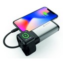 SWISSTEN, 2in1 Apple watch MFI power bank, Li-Pol, 5V, 6700mAh, szary