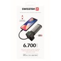 SWISSTEN, 2in1 Apple watch MFI power bank, Li-Pol, 5V, 6700mAh, szary