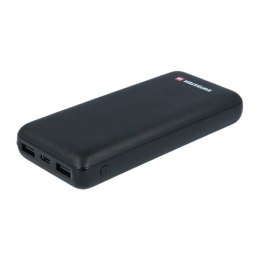 SWISSTEN, powerbank, BLACK CORE, Li-Pol, 5V, do ładowania telefonów i innych urządzeń, 20000mAh, szary