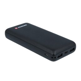 SWISSTEN, powerbank, BLACK CORE, Li-Pol, 5V, do ładowania telefonów i innych urządzeń, 20000mAh, szary