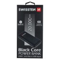 SWISSTEN, powerbank, BLACK CORE, Li-Pol, 5V, do ładowania telefonów i innych urządzeń, 20000mAh, szary