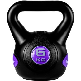 MOVIT Hantle Kettlebell - 6 kg, czarno-fioletowy MOVIT