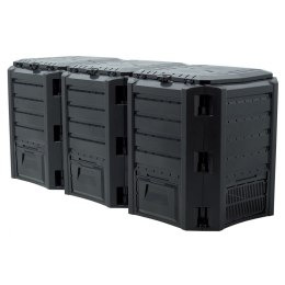 Kompostownik ogrodowy Ekobat segmentowy module compogreen 1200 L czarny