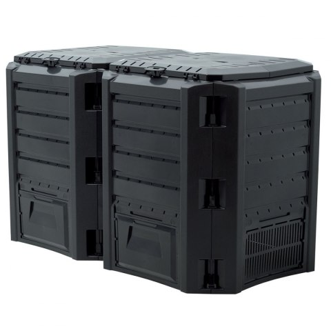 Kompostownik ogrodowy Ekobat segmentowy module compogreen 800 L czarny Kompostownik ogrodowy Ekobat segmentowy module compogreen 800 L czarny