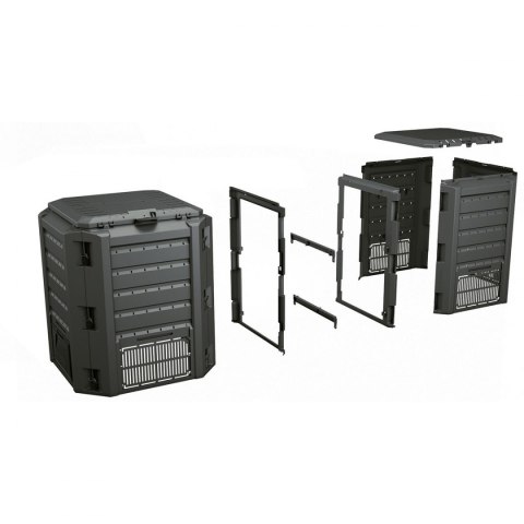Kompostownik ogrodowy Ekobat segmentowy module compogreen 800 L czarny Kompostownik ogrodowy Ekobat segmentowy module compogreen 800 L czarny