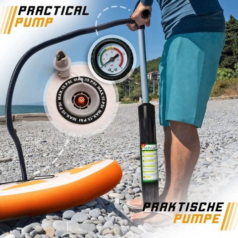 Physionics Nadmuchiwany paddleboard, 320 x 80 x 15 cm, po Physionics Physionics Nadmuchiwany paddleboard, 320 x 80 x 15 cm, po Physionics
