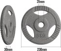 Physionics Obciążenie żeliwne, 5 kg, 31 mm Physionics